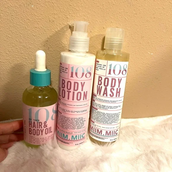 Miim Miic No. 108 WARM VANILLA SYRUP Body Lotion , Body Wash, Hair & Body Oil - Picture 1 of 2